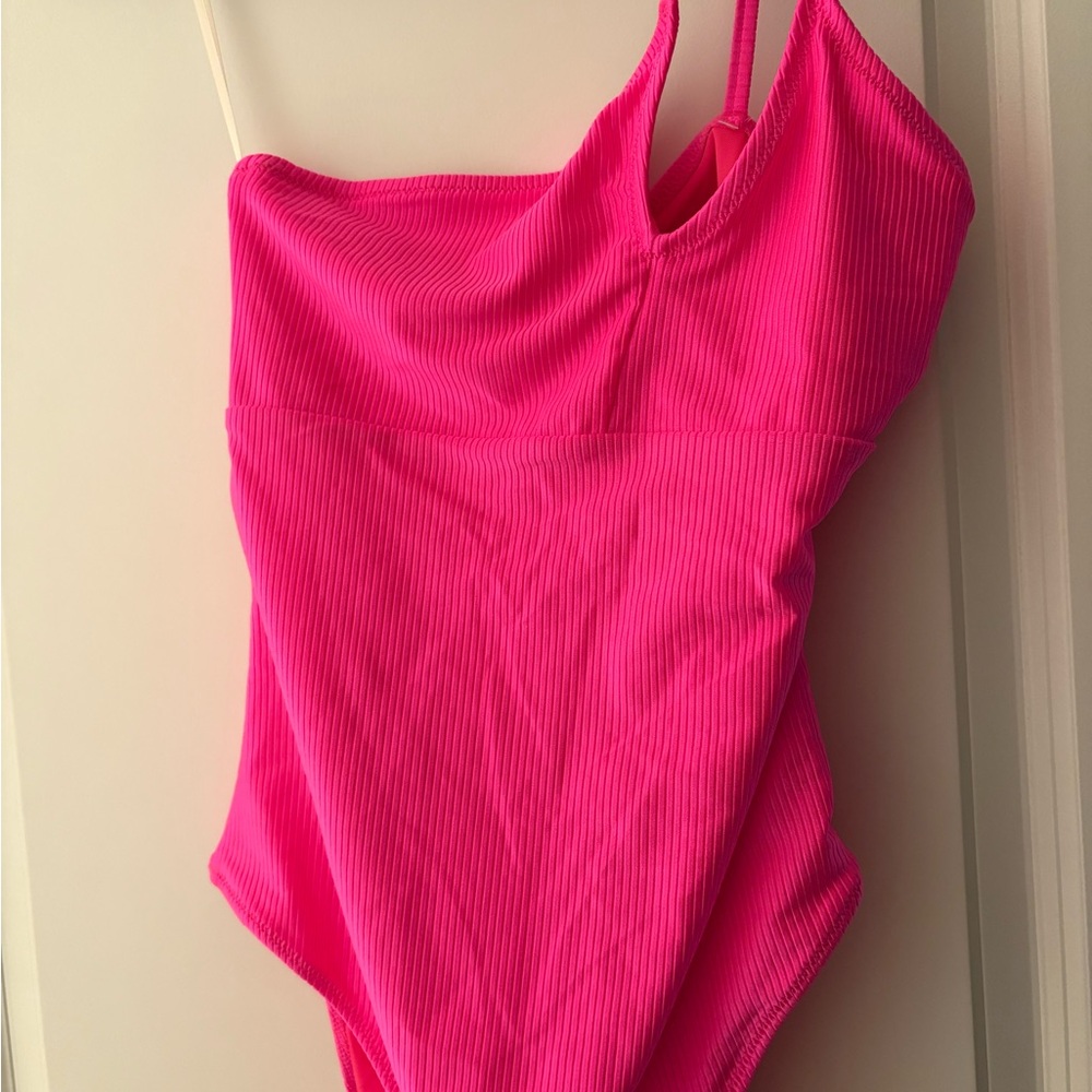 Vibrant Pink One Piece Swimsuit